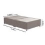 Taupe Small Double Divan Bed Base - Langston