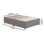 Taupe Double Divan Bed Base - Langston