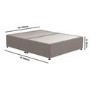 Taupe King Size Divan Bed Base - Langston