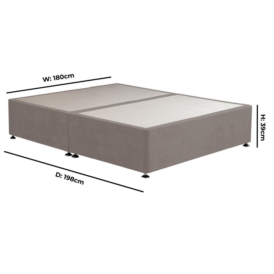 Taupe Super King Divan Bed Base - Langston
