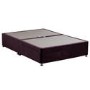Burgundy Velvet Double Divan Bed Base with 2 Drawers - Langston