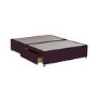 Burgundy Velvet King Size Divan Bed Base with 2 Drawers - Langston