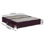 Burgundy Velvet Super King Size Divan Bed Base with 2 Drawers - Langston