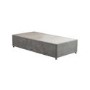 Grey Fabric Single Divan Bed Base - Langston