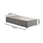 Grey Fabric Single Divan Bed Base - Langston