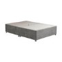 Grey Fabric  Double Divan Bed Base - Langston