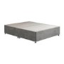 Grey Fabric King Size Divan Bed Base - Langston