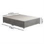 Grey Fabric King Size Divan Bed Base - Langston