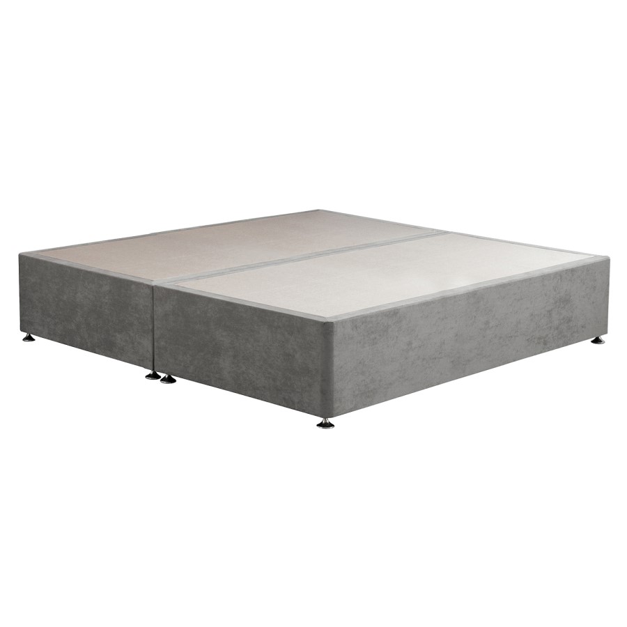 Grey Fabric Super King Divan Bed Base - Langston