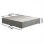 Grey Fabric Super King Divan Bed Base - Langston
