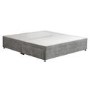 Grey Fabric Super King Size Divan Bed Base with 2 Drawers - Langston
