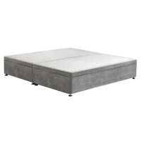 Grey Fabric Super King Divan Ottoman Bed Base - Langston