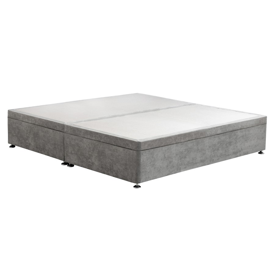 Grey Fabric Super King Divan Ottoman Bed Base - Langston
