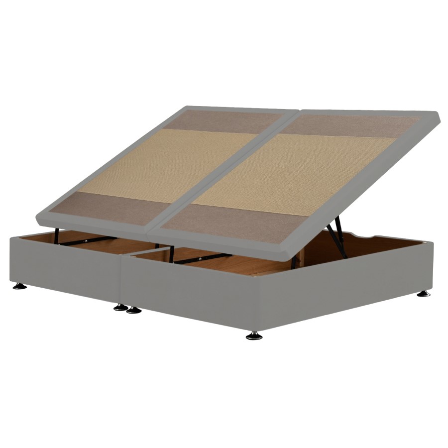 Grey Fabric Super King Divan Ottoman Bed Base - Langston