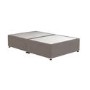 Taupe Small Double Divan Bed Base with 4 Drawers - Langston