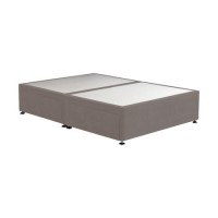 Taupe Double Divan Bed Base with 4 Drawers - Langston
