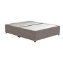 Taupe King Size Divan Bed Base with 4 Drawers - Langston
