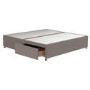 Taupe Super King Size Divan Bed Base with 4 Drawers - Langston