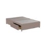 Pink Velvet Double Divan Bed Base with 4 Drawers - Langston