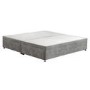 Grey Fabric Super King Size Divan Bed Base with 4 Drawers - Langston