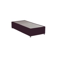 Burgundy Velvet Single Divan Bed Base - Langston