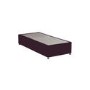 Burgundy Velvet Single Divan Bed Base - Langston