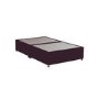 Burgundy  Velvet Small Double Divan Bed Base - Langston