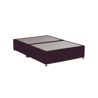 Burgundy Velvet Double Divan Bed Base - Langston