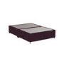 Burgundy Velvet Double Divan Bed Base - Langston