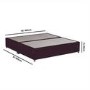Burgandy  Velvet Super King Size Divan Bed Base with 2 Drawers - Langston