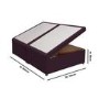 Burgundy  Velvet Double Divan Ottoman Bed Base - Langston