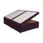 Burgundy Velvet King Size Divan Ottoman Bed Base - Langston