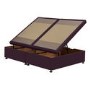 Burgundy Velvet King Size Divan Ottoman Bed Base - Langston