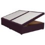 Burgundy  Velvet Super King Divan Ottoman Bed Base - Langston