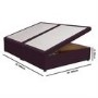 Burgundy  Velvet Super King Divan Ottoman Bed Base - Langston