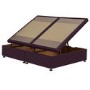 Burgundy  Velvet Super King Divan Ottoman Bed Base - Langston