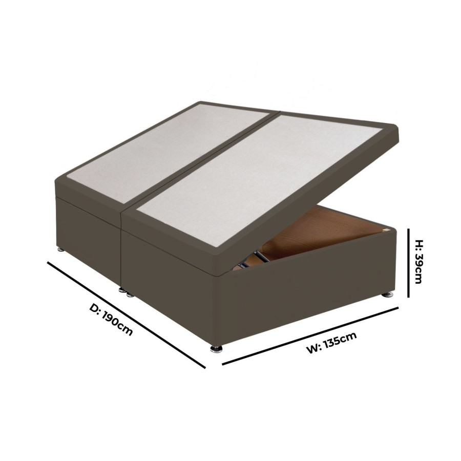 Mole Velvet Double Divan Ottoman Bed Base - Langston