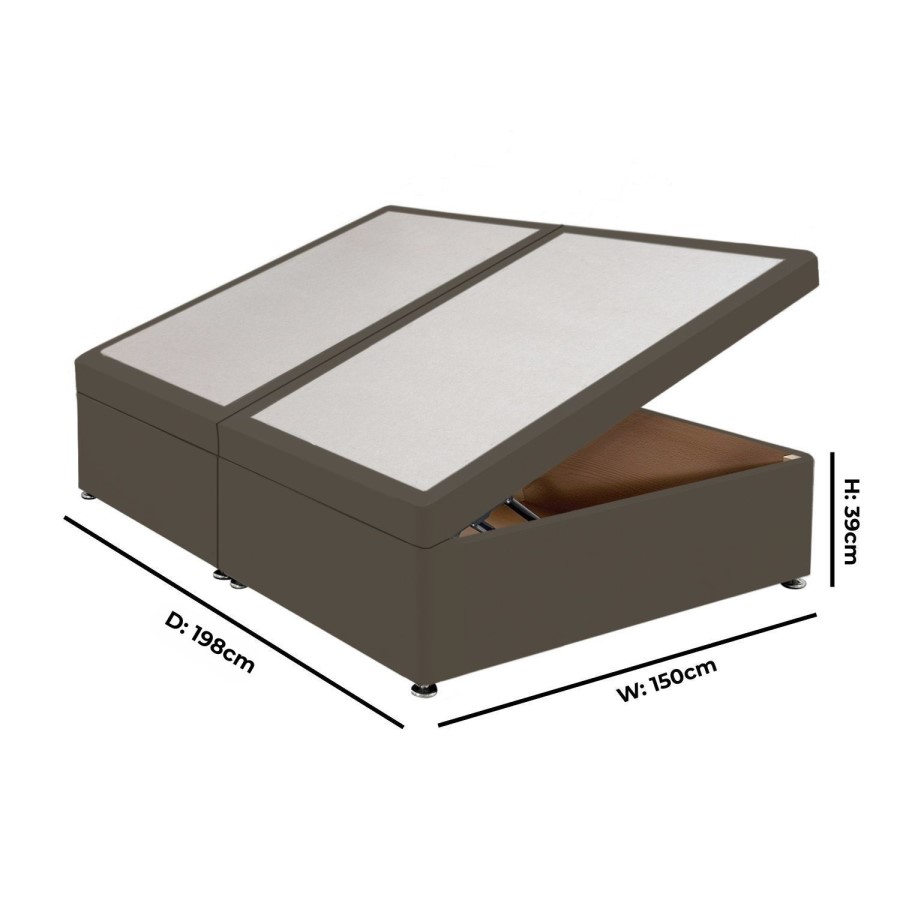 Mole Velvet King Size Divan Ottoman Bed Base - Langston