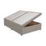 Cream Fabric Pearl King Size Divan Ottoman Bed Base - Langston