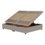 Cream Fabric Pearl King Size Divan Ottoman Bed Base - Langston