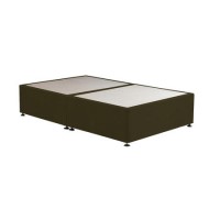 Moss Green Fabric  Small Double Divan Bed Base - Langston