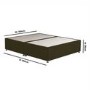 Moss Green Fabric King Size Divan Bed Base - Langston