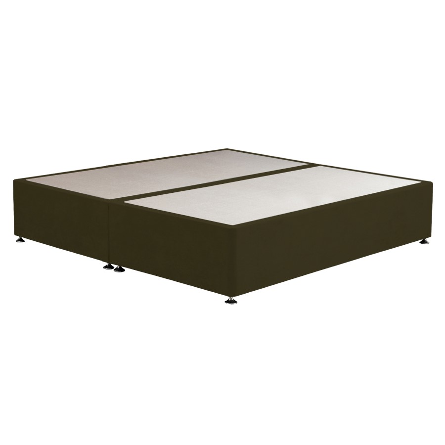 Moss Green Fabric  Super King Divan Bed Base - Langston