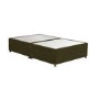 Moss Green Fabric  Small Double Divan Bed Base with 2 Drawers - Langston
