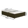Moss Green Fabric King Size Divan Bed Base with 2 Drawers - Langston