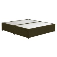 Moss Green Fabric  Super King Size Divan Bed Base with 2 Drawers - Langston