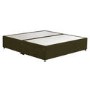 Moss Green Fabric  Super King Size Divan Bed Base with 2 Drawers - Langston