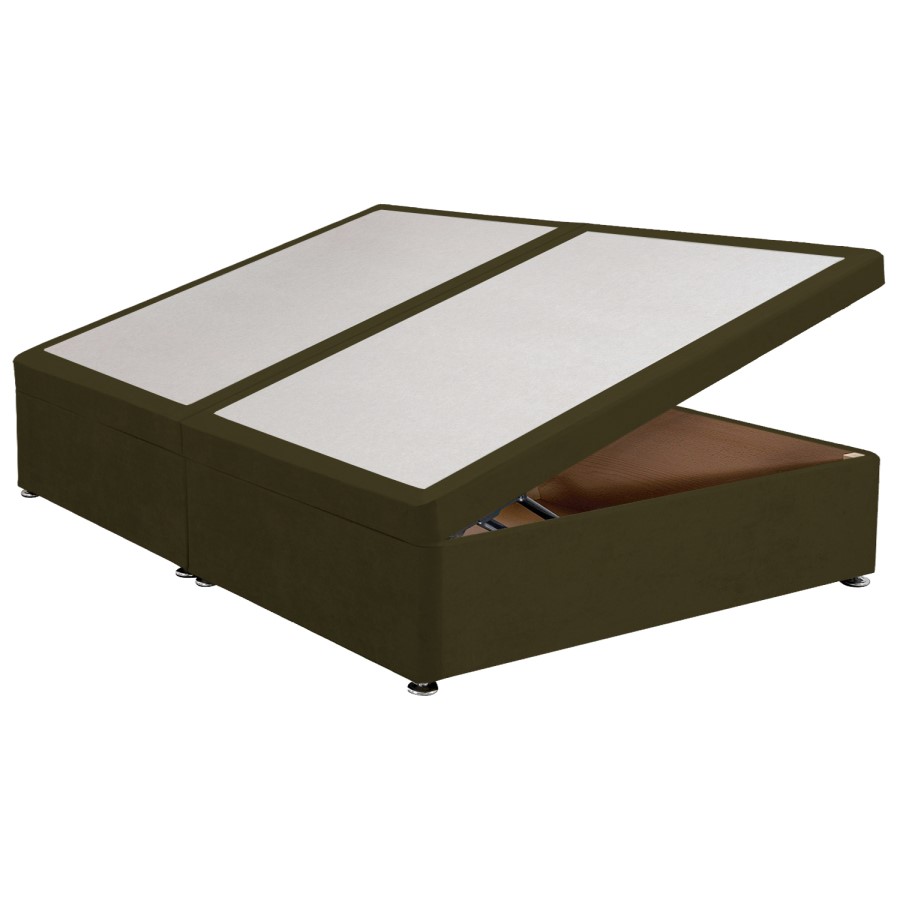 Moss Green Fabric  Super King Divan Ottoman Bed Base - Langston