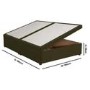 Moss Green Fabric  Super King Divan Ottoman Bed Base - Langston