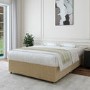 Beige Woven 2 Drawer Double Divan Bed Base - Maddison